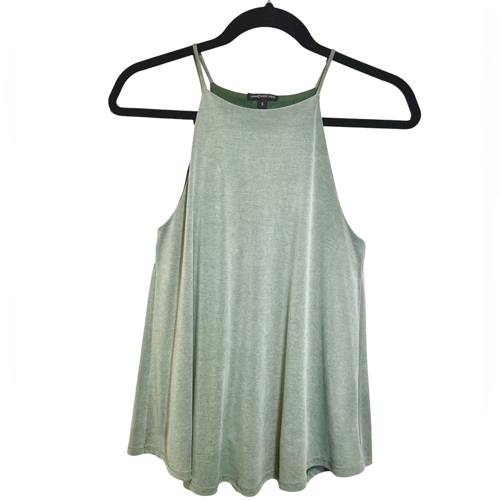 Sage Green Velour Layering Tank - Size Small